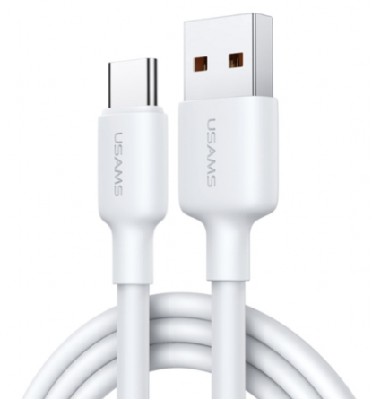 Кабель USB/Type-C USAMS US-SJ601 U84 3A 1m white 1 Кабель USB/Type-C USAMS US-SJ601 U84 3A 1m white 1