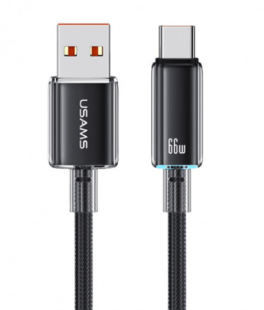 Кабель USB/Type-C USAMS US-SJ658 6A 1.2m black 1 Кабель USB/Type-C USAMS US-SJ658 6A 1.2m black 1