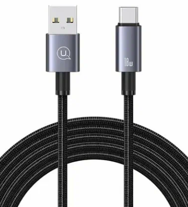 Кабель USB/Type-C USAMS US-SJ663 3A 1.2m tarnish 1 Кабель USB/Type-C USAMS US-SJ663 3A 1.2m tarnish 1