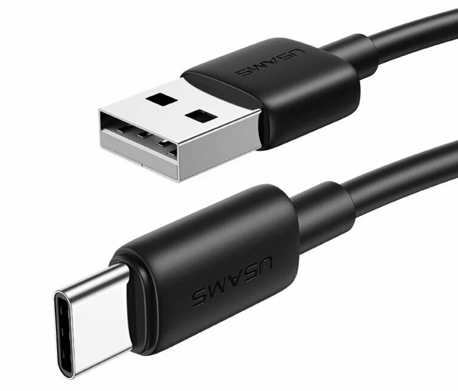 Кабель USB/Type-C USAMS US-SJ688 3A 1m black 1 Кабель USB/Type-C USAMS US-SJ688 3A 1m black 1