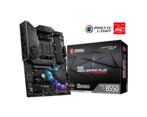 MB sAM4 MSI MPG B550 GAMING PLUS, ATX, AMD B550, 4xDDR4, 1xPCI-E4.0x16/1xPCI-E3.0x16(x4)/2xPCI-E3.0x 1