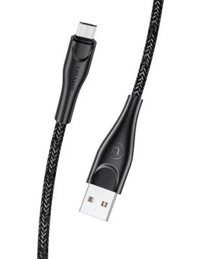 Кабель USB/Micro USAMS US-SJ396 U41 Braided 2m black 1 Кабель USB/Micro USAMS US-SJ396 U41 Braided 2m black 1