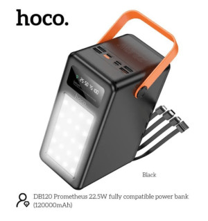 Power bank Hoco DB120 Prometeus 22.5W fully campatible power bank 120000mAh, черный 1