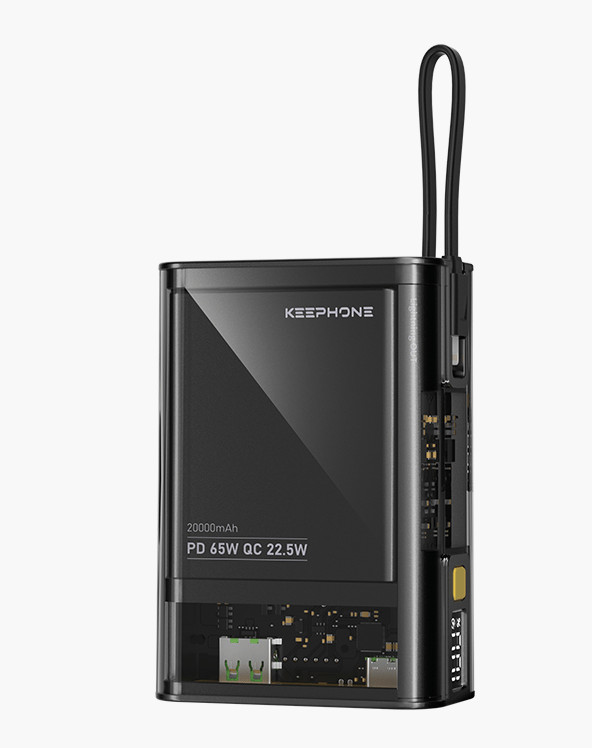 Внешний аккумулятор/Power Bank Keephone PB-30 Ultra Fast Pad 20000mAh 65W black 1 Внешний аккумулятор/Power Bank Keephone PB-30 Ultra Fast Pad 20000mAh 65W black 1