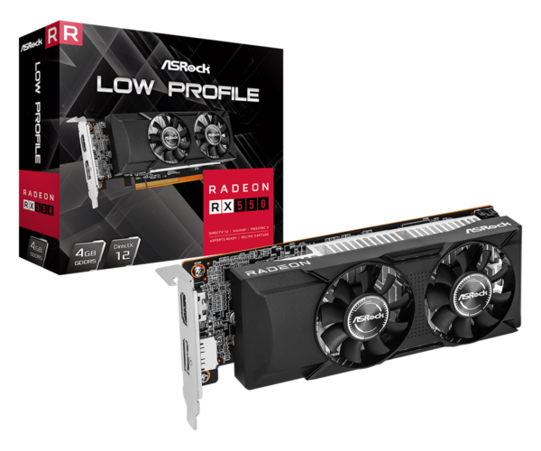 Видеокарта ASROCK AMD Radeon RX 550 4 Гб GDDR5 128 бит PCIE 3.0 8x GPU 1100 МГц 1xВыход HDMI 1xВыход 1