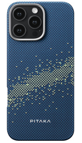 Чехол PITAKA StarPeak Tactile Woven Case для iPhone 16 6.1", принт млечный путь (Milky way galaxy) 1