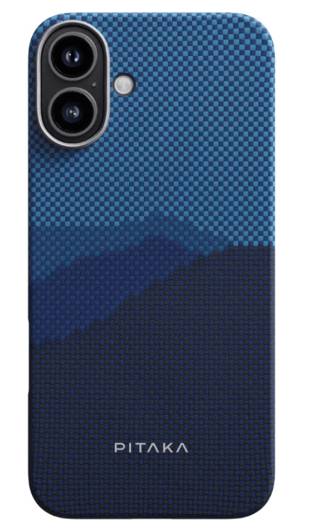 Чехол PITAKA StarPeak Tactile Woven Case для iPhone 16 6.1", принт за горизонт (Over the horizon) 1 Чехол PITAKA StarPeak Tactile Woven Case для iPhone 16 6.1", принт за горизонт (Over the horizon) 1