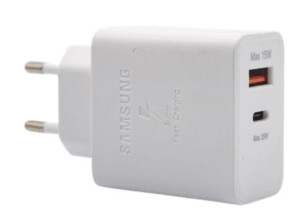 СЗУ Samsung 35W Dual USB/USB-C Port Power Adapter with cable white 1