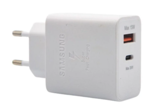 СЗУ Samsung 35W Dual USB/USB-C Port Power Adapter with cable white 1