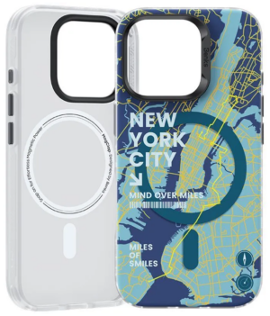 Чехол силиконовый Benks NEW YORK Phone Case (MagSafe) для iPhone 16 Pro 6.3" 1