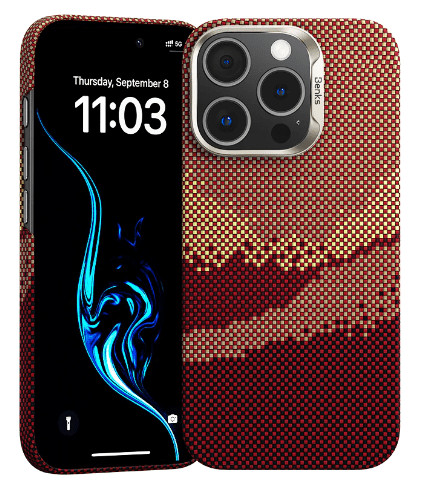Чехол Benks GoldenTide Case built with Kevlar® для iPhone 16 Pro 6.3", принт золотой прилив 1 Чехол Benks GoldenTide Case built with Kevlar® для iPhone 16 Pro 6.3", принт золотой прилив 1