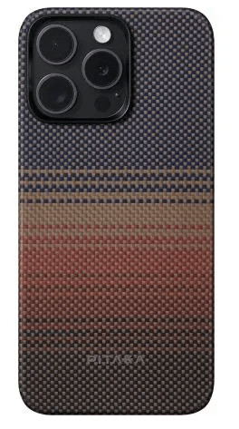 Чехол PITAKA Fusion Weaving MagEZ Case 5 для iPhone 15 Pro MAX 6.7", принт закат (Sunset) 1