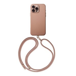 Чехол из искусственной кожи Uniq COEHL MUSE (MagSafe) для iPhone 16 Pro MAX 6.9", цвет пудра (DUSTY 1