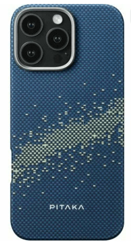 Чехол PITAKA StarPeak Tactile Woven Case для iPhone 16 Pro 6.3", принт млечный путь (Milky way galax 1