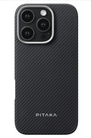 Чехол PITAKA Ultra-Slim Case для iPhone 16 Pro Max 6.9", черный/серый (Black/Grey Twill) 600D 1
