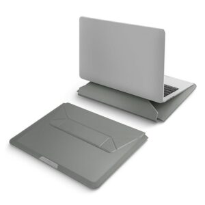 Чехол-подставка Uniq OSLO Laptop Sleeve с подставкой для ноутбуков 14'', цвет зеленый (Lichen Green) 1