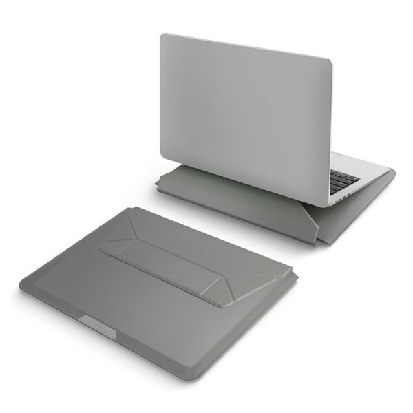 Чехол-подставка Uniq OSLO Laptop Sleeve с подставкой для ноутбуков 14'', цвет зеленый (Lichen Green) 1