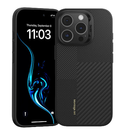 Чехол Benks Montage Kevlar ArmorAir Case iPhone 16 Pro black 1 Чехол Benks Montage Kevlar ArmorAir Case iPhone 16 Pro black 1