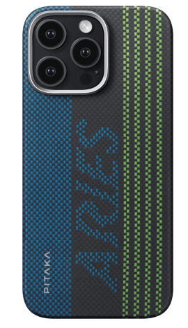 Чехол PITAKA Aries Tactile Woven Case для iPhone 16 Pro 6.3", принт кредитная карта (Credit card) 1