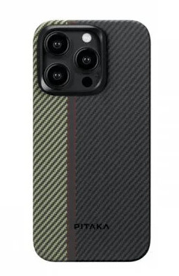 Чехол PITAKA Fusion Weaving MagEZ Case 4 для iPhone 15 Pro MAX 6.7", принт увертюра (Overture) 600D 1