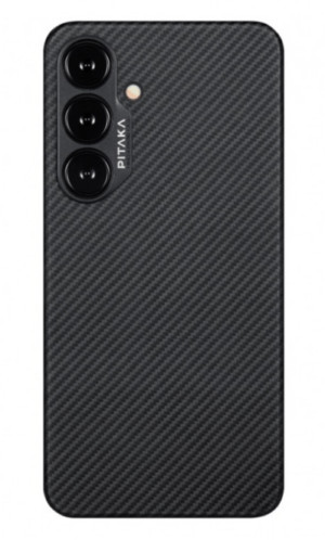 Чехол Pitaka MagEZ Case 4 для Samsung S24 U, черный/серый (Black/Grey Twill) 1