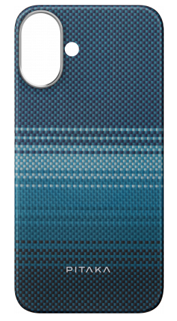 Чехол PITAKA Tactile Woven Case для iPhone 16 6.1", принт восход луны (Moonrise) 1