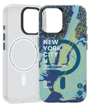Чехол силиконовый Benks NEW YORK Phone Case (MagSafe) для iPhone 16 6.1" 1