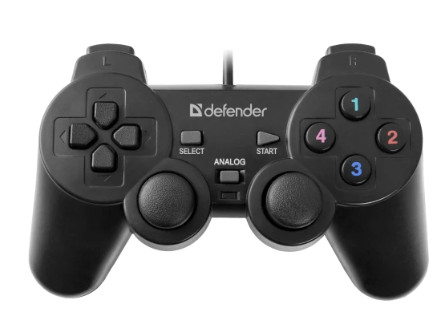 Джойстик Defender Omega USB, 12 кн, 2 стика (64247) 1 Джойстик Defender Omega USB, 12 кн, 2 стика (64247) 1