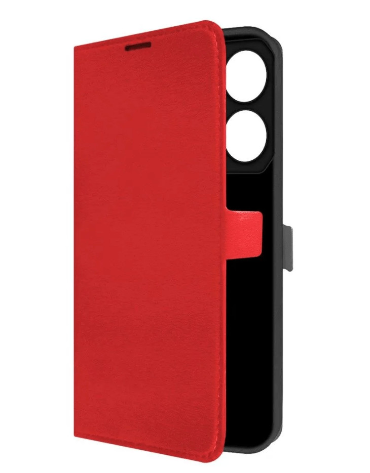Книжка Krutoff Eco Book Tecno Pova 6 NEO красный 1 Книжка Krutoff Eco Book Tecno Pova 6 NEO красный 1