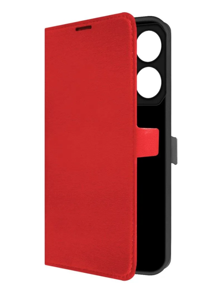 Книжка Krutoff Eco Book Tecno Pova 6 NEO  красный 1 Книжка Krutoff Eco Book Tecno Pova 6 NEO  красный 1