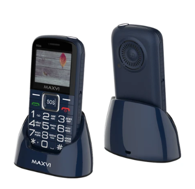 Мобильный телефон Maxvi B5 ds up Blue 1 Мобильный телефон Maxvi B5 ds up Blue 1