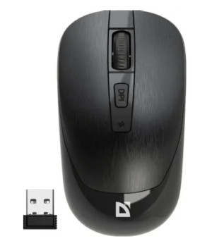 Мышь беспров Defender Wave MM-995 черная бесшумн (52995) 1