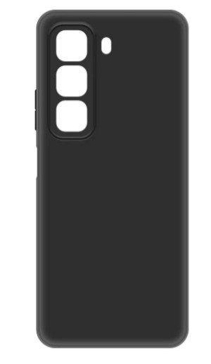 Накладка Krutoff Silicone Case Infinix Hot 50 черный 1