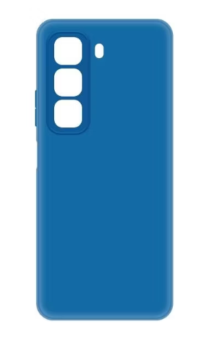 Накладка Krutoff Silicone Case Infinix Hot 50 синий 1 Накладка Krutoff Silicone Case Infinix Hot 50 синий 1