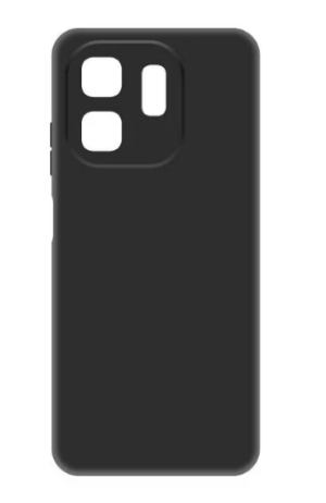 Накладка Krutoff Silicone Case Infinix Hot 50i черный 1