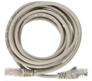 Патч-корд литой GoPower, RJ45, cat 5e, 3м, серый 1