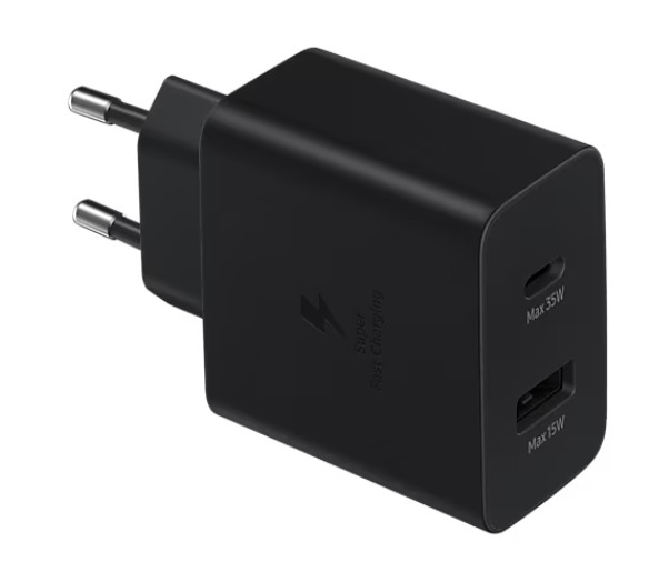 СЗУ Samsung 35W Dual USB/USB-C Port Power Adapter with cable black 1 СЗУ Samsung 35W Dual USB/USB-C Port Power Adapter with cable black 1