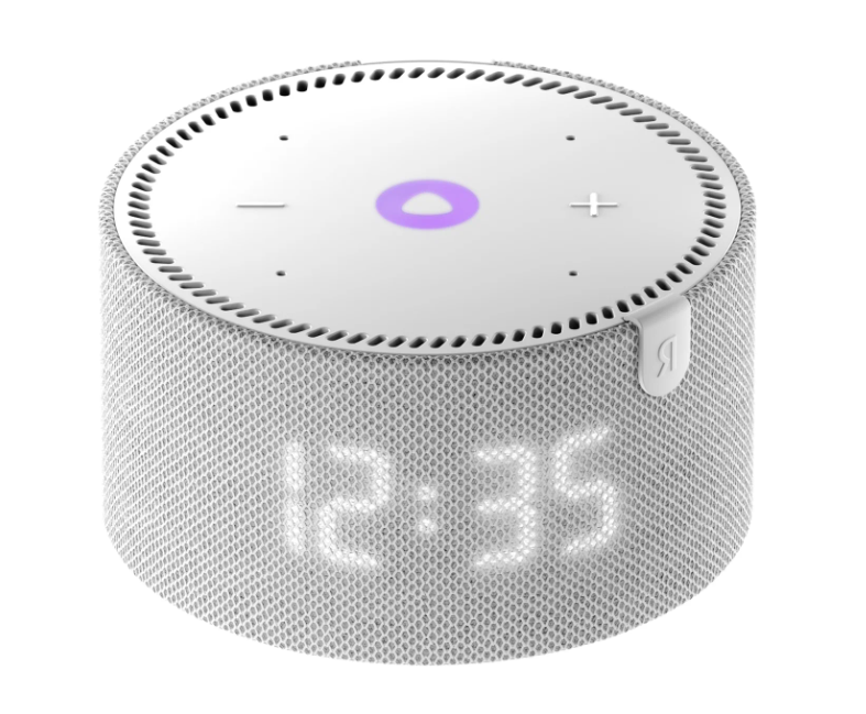 Умная колонка Яндекс Станция Мини Плюс 3 с часами серая 1 Умная колонка Яндекс Станция Мини Плюс 3 с часами серая 1