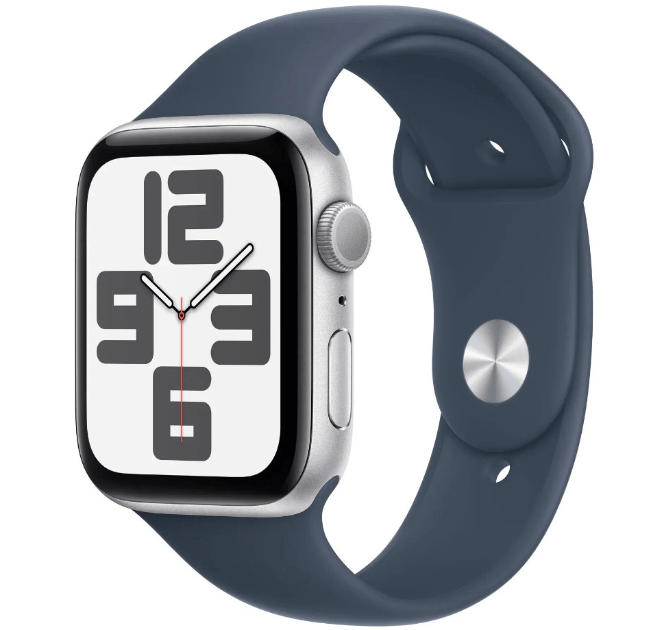 Умные часы Apple Watch Series SE Gen 2 44 мм Silver Aluminium Case / Blue Sport Band M/L 1 Умные часы Apple Watch Series SE Gen 2 44 мм Silver Aluminium Case / Blue Sport Band M/L 1
