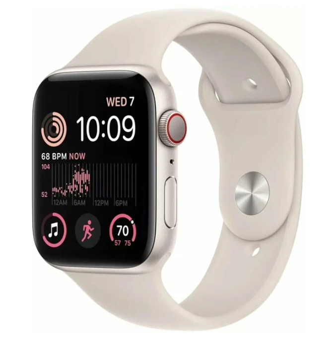 Умные часы Apple Watch Series SE Gen 2 44 мм Starlight Aluminium Case / Starlight Sport Band M/L 1 Умные часы Apple Watch Series SE Gen 2 44 мм Starlight Aluminium Case / Starlight Sport Band M/L 1