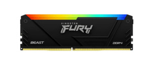 ОЗУ Kingston 8GB 2666MHz DDR4 CL16 DIMM Fury Beast Black RGB KF426C16BB2A/8 1