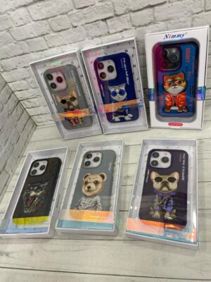 Чехол с вышивкой "Little Hipster Man" для iPhone 15 Pro от бренда Nimmy 1