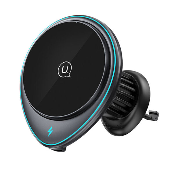 Автодержатель US-CD222 USAMS 5W/7.5W/10W/15W Car Wireless (Air Vent) grey 1