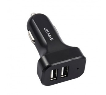 АЗУ USAMS US-CC087 C13 2.1A 2USB black 1 АЗУ USAMS US-CC087 C13 2.1A 2USB black 1