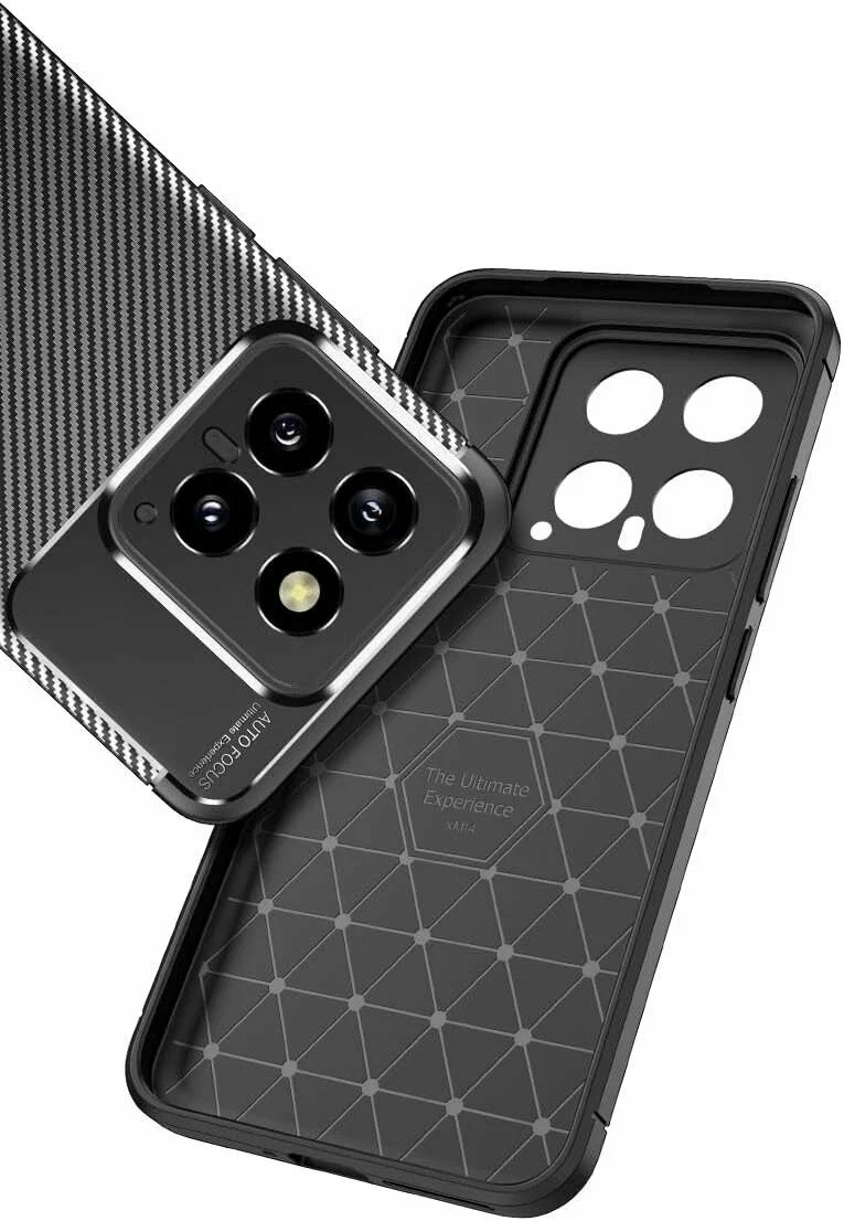 Чехол-накладка Карбон c Magsafe для Xiaomi Redmi 14C черный/серый 3 Чехол-накладка Карбон c Magsafe для Xiaomi Redmi 14C черный/серый 3