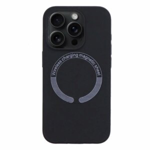 Накладка Silicone Case for iPhone 15 Pro Max  без логотипа черный 1