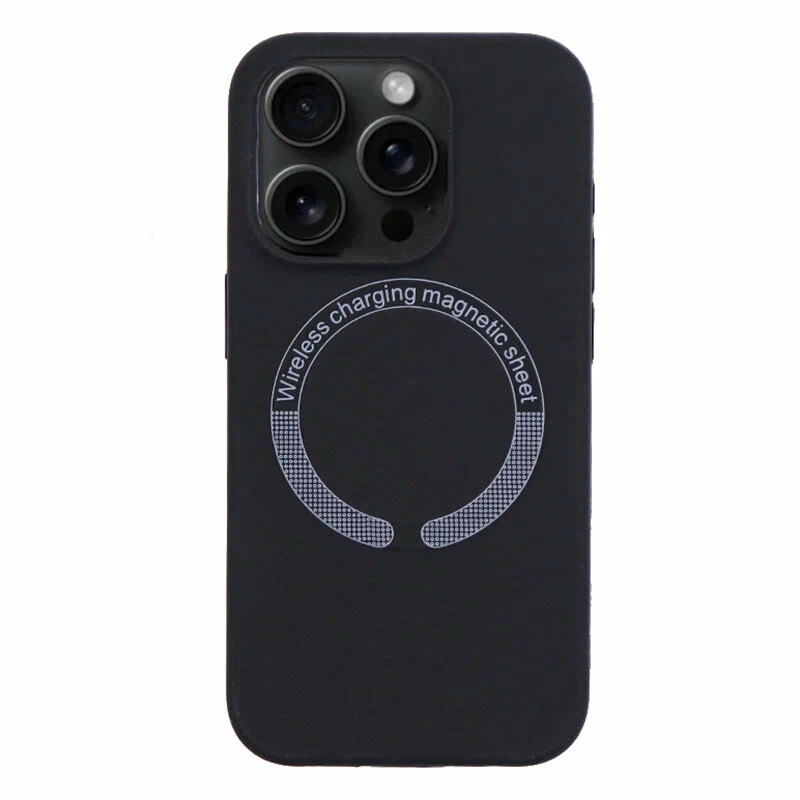 Накладка Silicone Case for iPhone 15 Pro Max  без логотипа черный 1 Накладка Silicone Case for iPhone 15 Pro Max  без логотипа черный 1