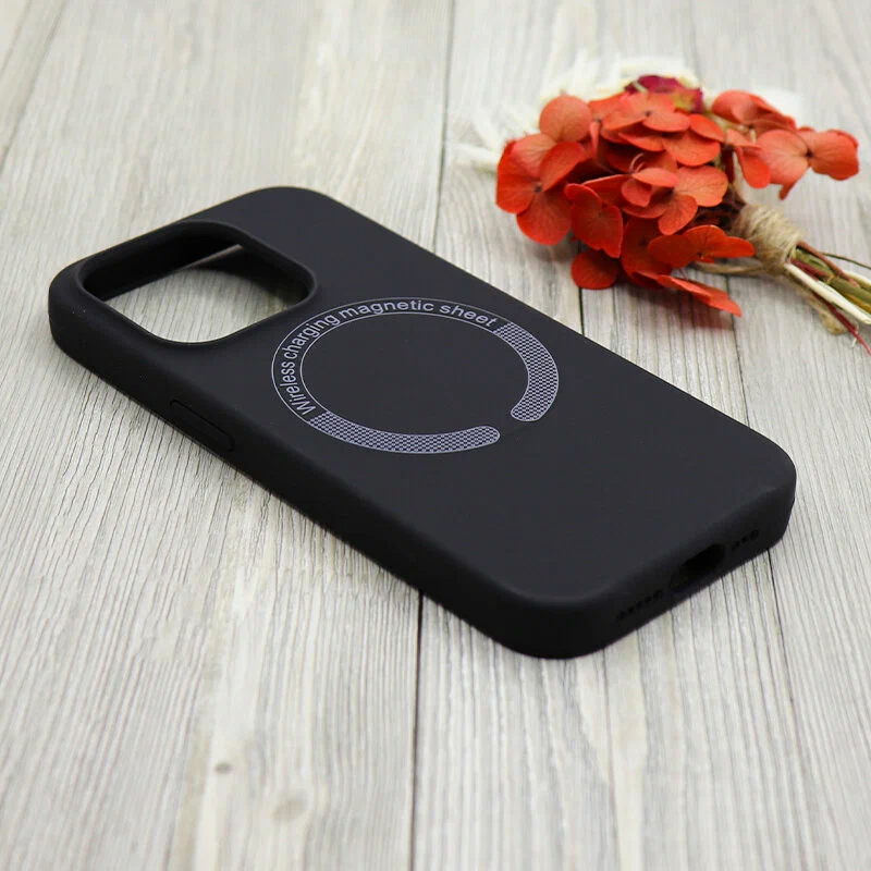 Накладка Silicone Case for iPhone 15 Pro Max  без логотипа черный 3 Накладка Silicone Case for iPhone 15 Pro Max  без логотипа черный 3