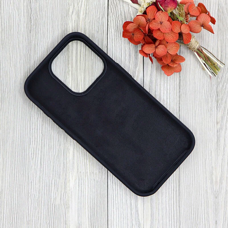 Накладка Silicone Case for iPhone 15 Pro Max  без логотипа черный 4 Накладка Silicone Case for iPhone 15 Pro Max  без логотипа черный 4