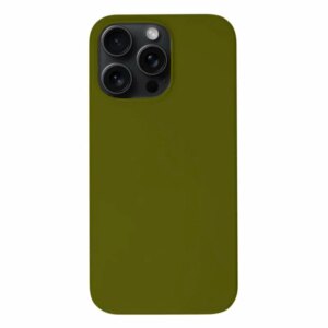 Накладка Silicone Case for iPhone 14 Pro Max  без логотипа хаки 1